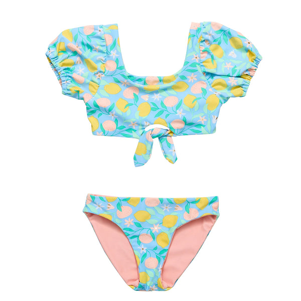 Snapper Rock Lemon Drops Knot Front Bikini