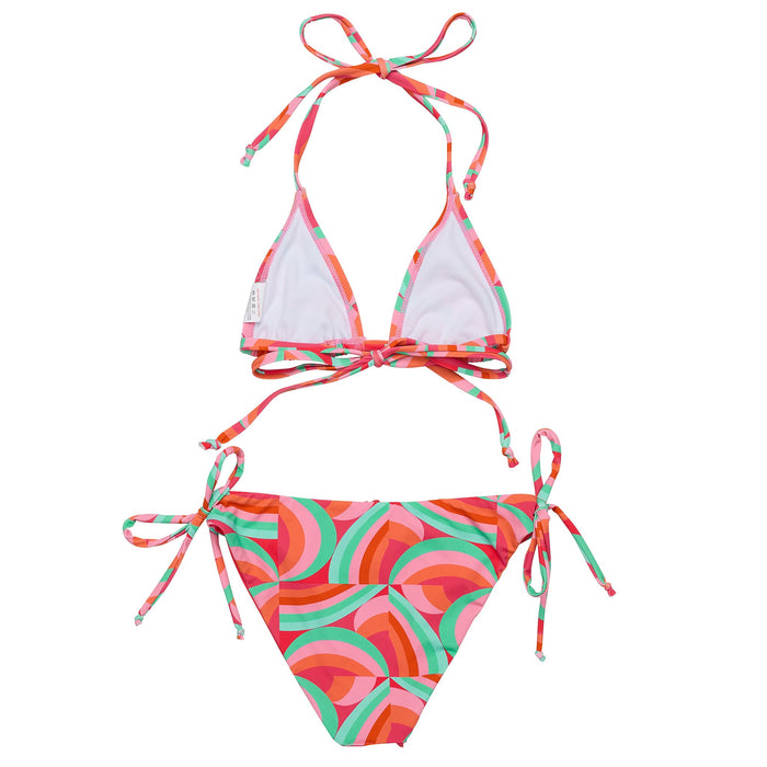 Snapper Rock Geo Melon Sustainable Triangle Bikini