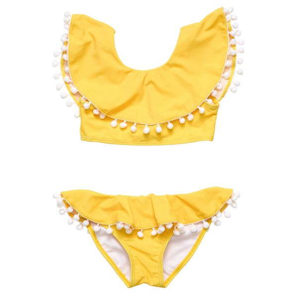 Snapper Rock Hello Yellow Flounce Bikini