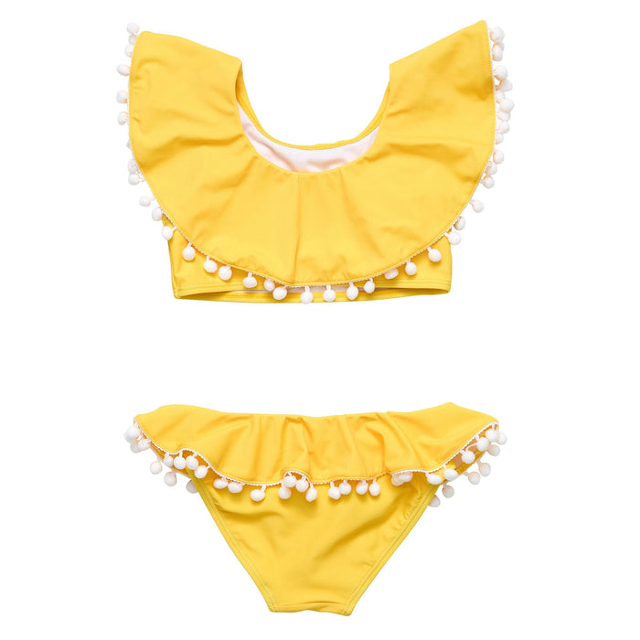 Snapper Rock Hello Yellow Flounce Bikini