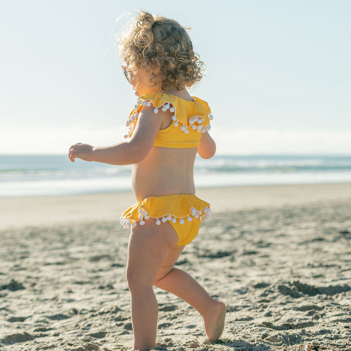 Snapper Rock Hello Yellow Flounce Bikini