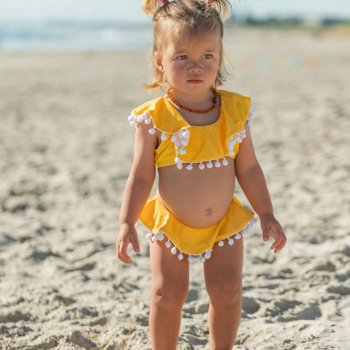 Snapper Rock Hello Yellow Flounce Bikini