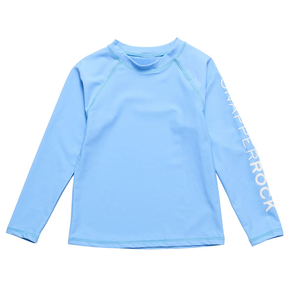 Snapper Rock Water Blue Long Sleeve Rash Top