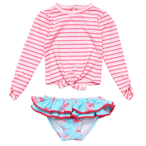 Snapper Rock Lighthouse Island Sustainable Long Sleeve Ruffle Set