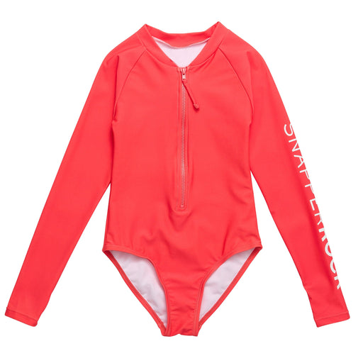 Snapper Rock Watermelon Sustainable Long Sleeve Surf Suit