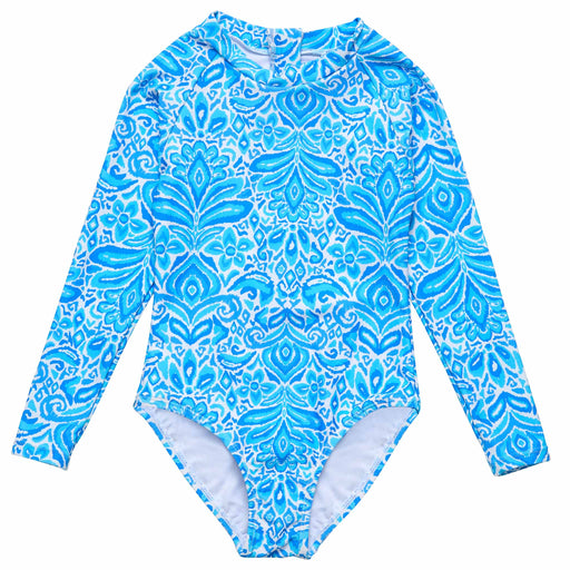 Snapper Rock Santorini Blue Long Sleeve Surf Suit
