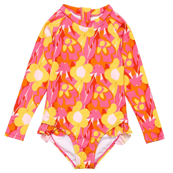 Snapper Rock Pop of Sunshine Long Sleeve Surf Suit