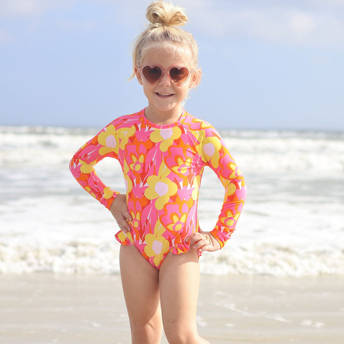 Snapper Rock Pop of Sunshine Long Sleeve Surf Suit