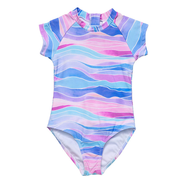 Snapper Rock Water Hues Short Sleeve Surf Suit