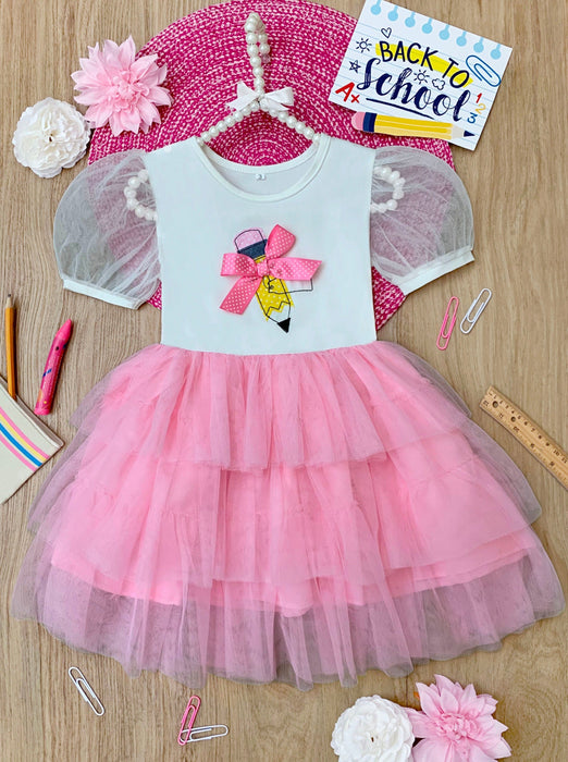 Mia Belle Girls Brainy Ballerina Layered Tutu Dress