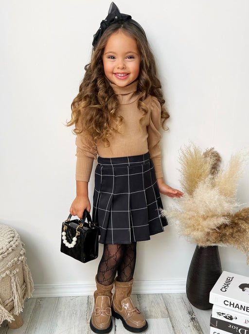 Mia Belle Girls Top of the Class Sweater and Pleated Skirt Set