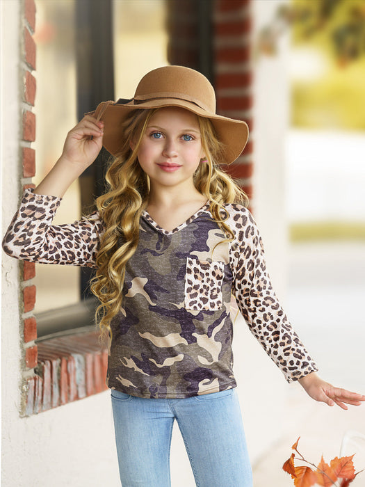 Mia Belle Girls Out In The Wild Long Sleeved Raglan Top