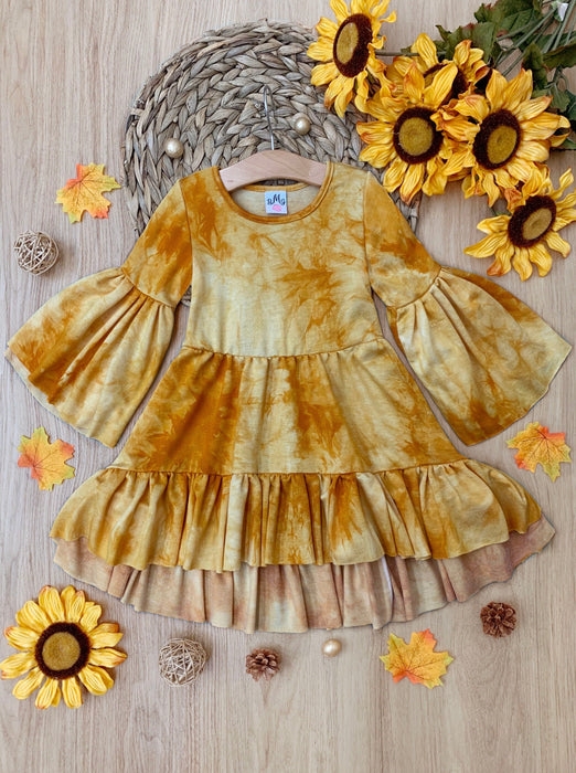 Mia Belle Girls Golden Zoe Boho Tie-Dye Tunic