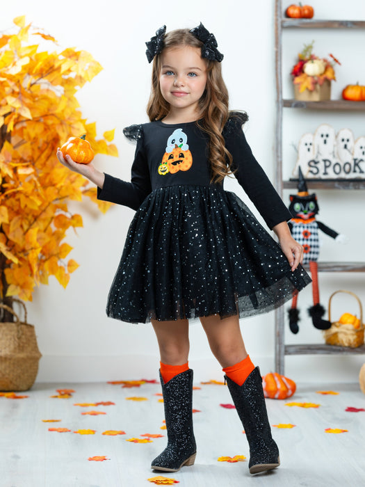 Mia Belle Girls Lift Your Spirits Glitter Tutu Dress