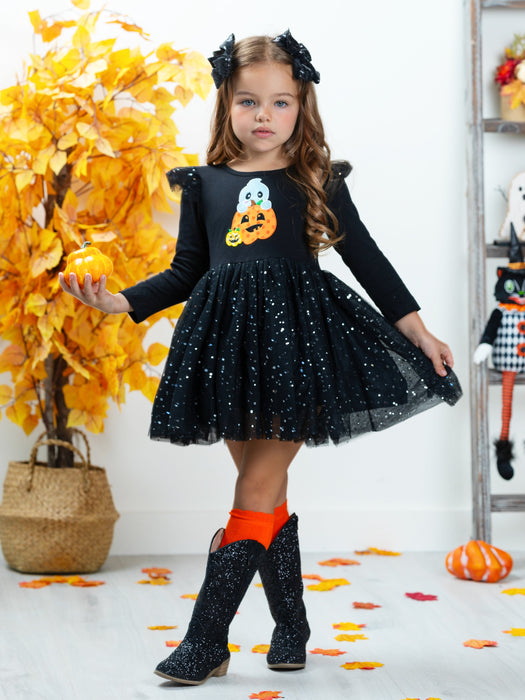 Mia Belle Girls Lift Your Spirits Glitter Tutu Dress