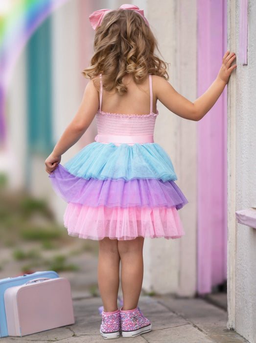 Mia Belle Girls L.O.L. SURPRISE! Unicorn Casual Tutu Dress