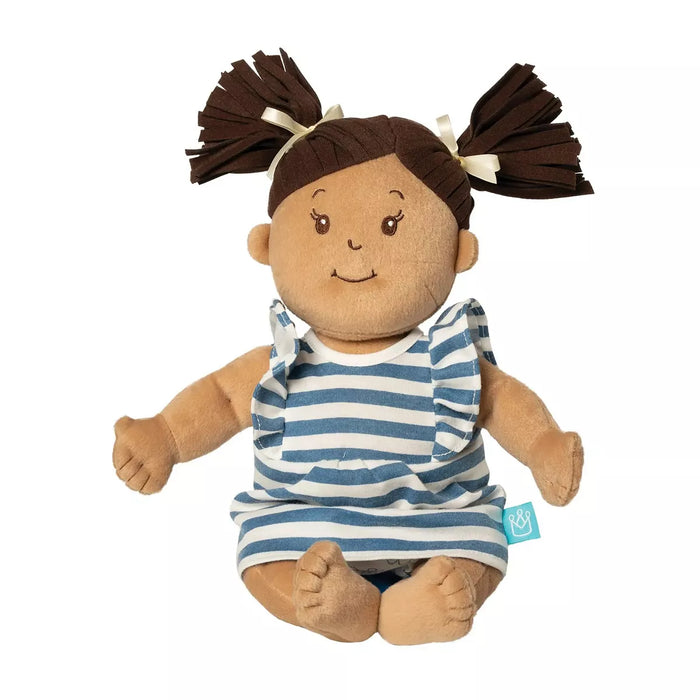 Manhattan Toy Company Baby Stella Beige Doll with Brown Pigtails