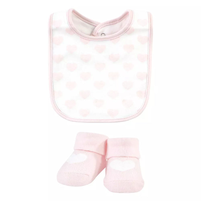 Hudson Baby Cotton Bib and Sock Set, Mommys Little Girl, One Size