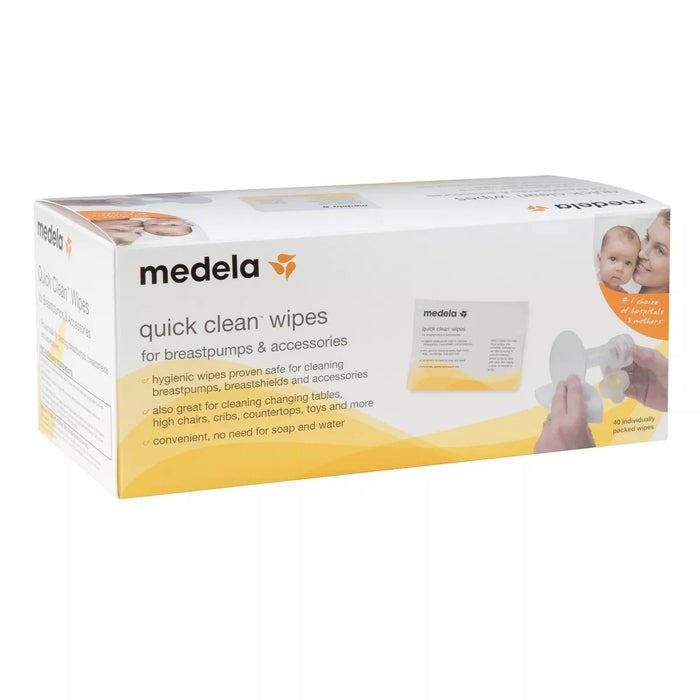 Medela Quick Clean™ Breast Pump & Accessory Wipes 40 pack