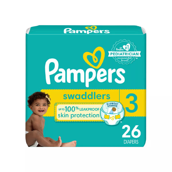 Pampers Swaddlers Active Baby Diaper Size 3-26  Count