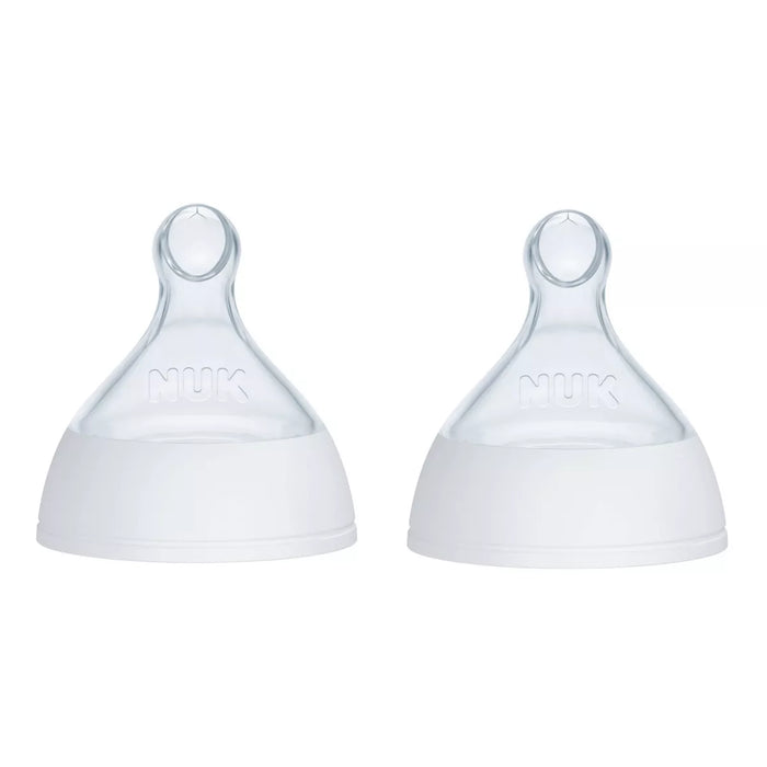 NUK Smooth Flow Pro Anti-Colic Baby Bottle Replacement Nipples 2-Pack