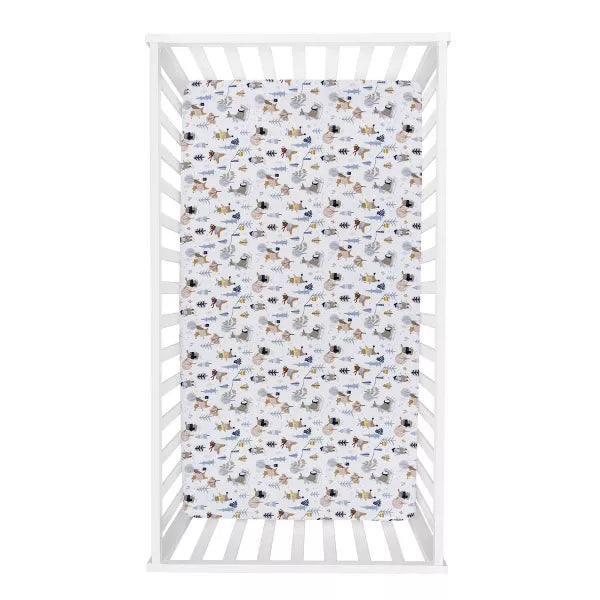 Trend Lab Winter Park Deluxe Flannel Fitted Crib Sheet