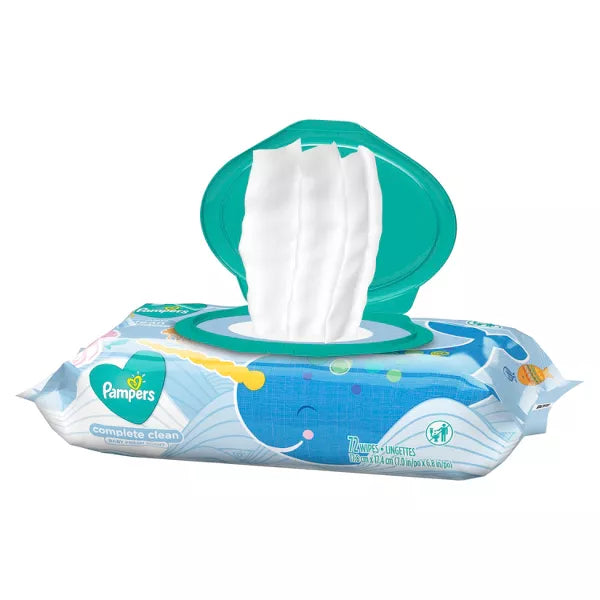 Pampers Baby Clean Wipes Baby Fresh Scented 1X Pop-Top 72 Count