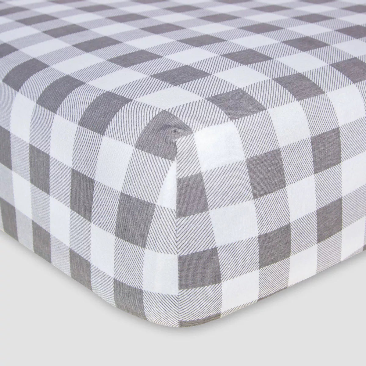 Outlet Grey Buffalo Check Crib Sheet | Gender Neutral Crib Sheet | Farmhouse Crib Sheet | Toddler Crib Sheet | Gender Neutral Baby Shower Gift