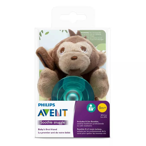 Philips Avent Soothie Snuggle Pacifier 0m+ Monkey