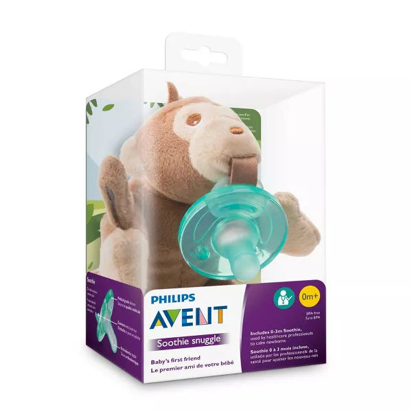 Philips Avent Soothie Snuggle Pacifier 0m+ Monkey
