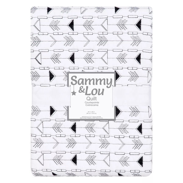 Sammy & Lou Quilt Arrows - Black/White