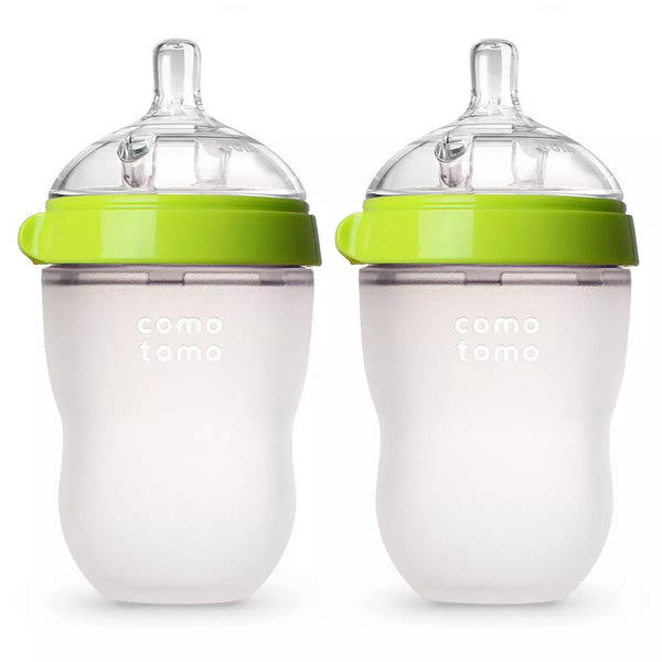 Comotomo Baby Bottle, 8oz, Green