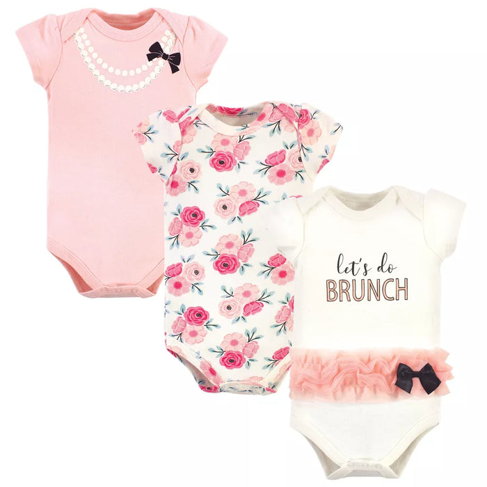 Little Treasure Cotton Bodysuits, Lets Do Brunch, Newborn