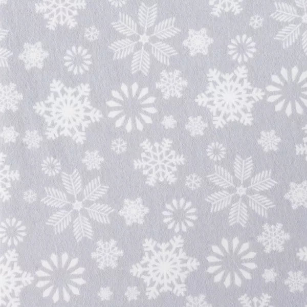 Trend Lab Snowflake Flurry Deluxe Flannel Fitted Crib Sheet