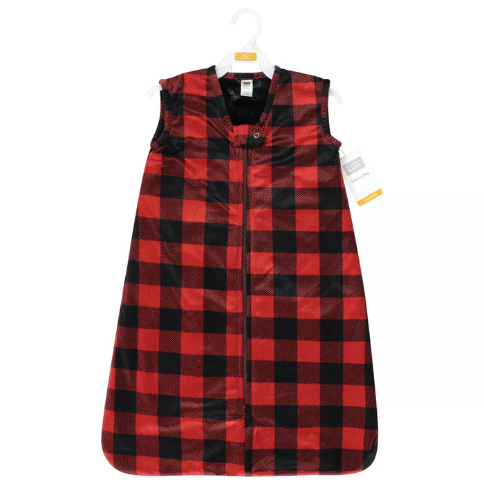 Hudson Baby Plush Faux Fur Wearable Blanket, Buffalo Plaid