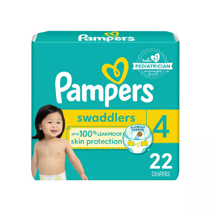 Pampers Swaddlers Active Baby Diaper Size 4 22 Count