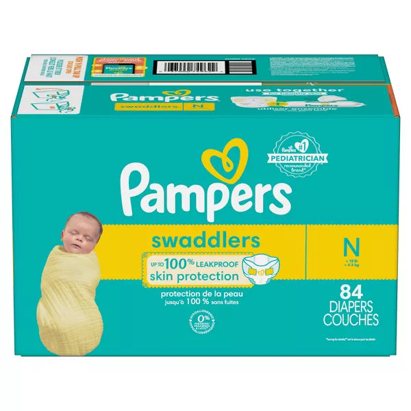 Pampers Swaddlers Newborn Diapers Size 1 84 Count