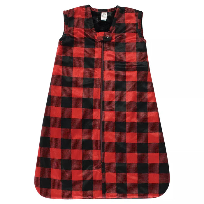 Hudson Baby Plush Faux Fur Wearable Blanket, Buffalo Plaid