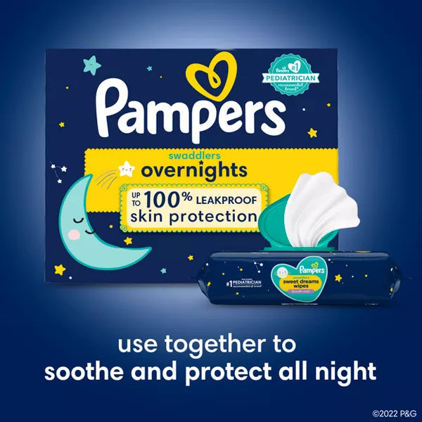 Pampers Swaddlers Overnights Diapers Size 5 50 Count