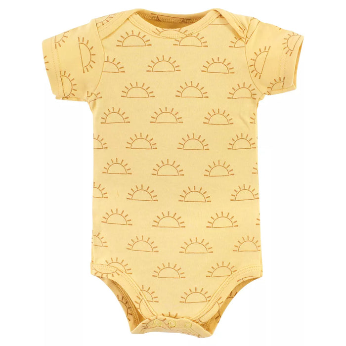 Hudson Baby Cotton Bodysuit, Pant and Bib Set, Kind Human