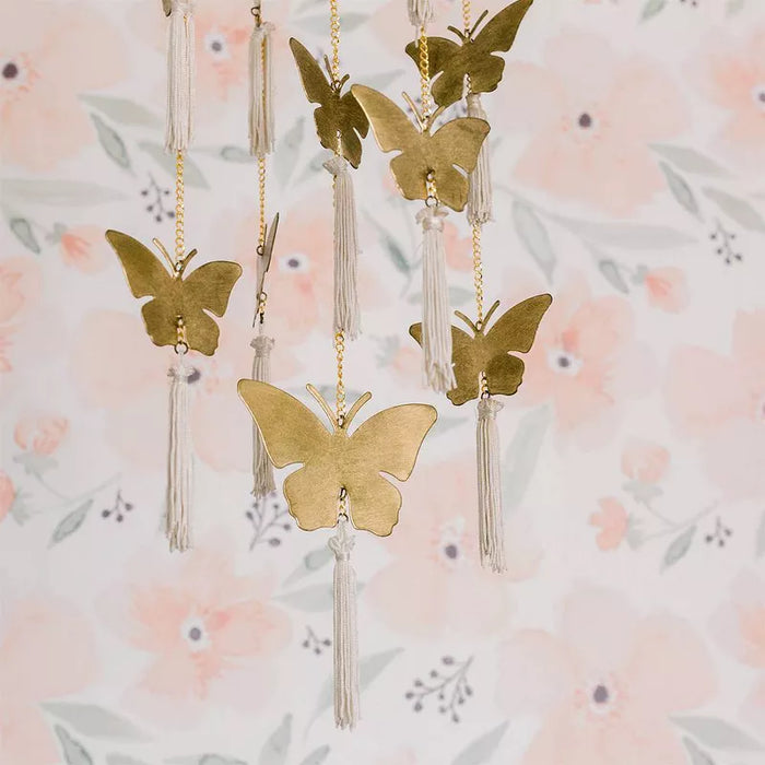 Crane Baby Brass Finish Ceiling Hanging - Parker Butterfly