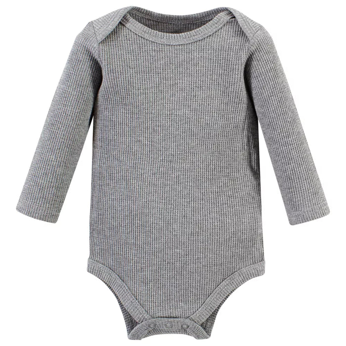 Hudson Baby Thermal Long Sleeve Bodysuits, Bear Tree, 5-Pack