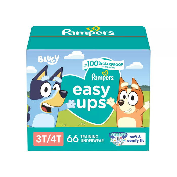 Pampers Easy Ups Training Underwear Boys Size 5 3T-4T 66 Count 