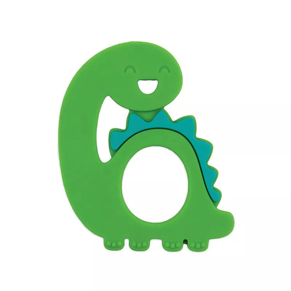 Bumkins Silicone Teether: Dinosaur