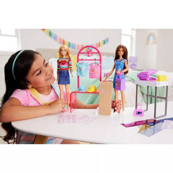 Barbie Make & Sell Boutique Playset with Brunette Doll