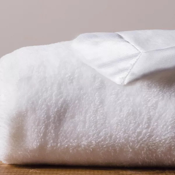 Trend Lab White Plush Baby Blanket