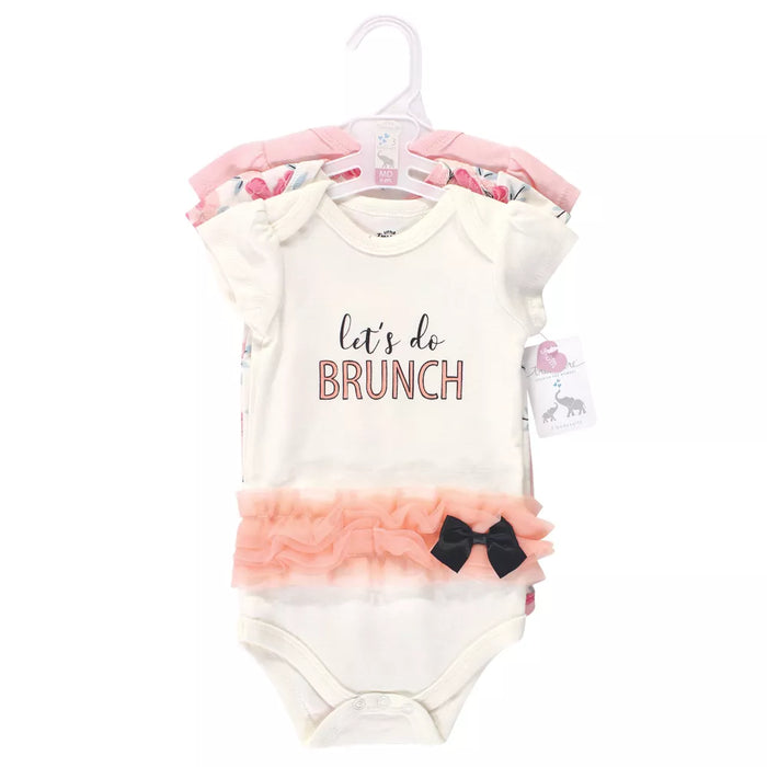 Little Treasure Cotton Bodysuits, Lets Do Brunch, Newborn