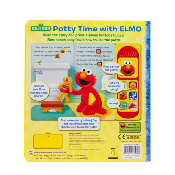 Sesame Street Little Sound Book Sesame Potty Time With Elmo Refresh