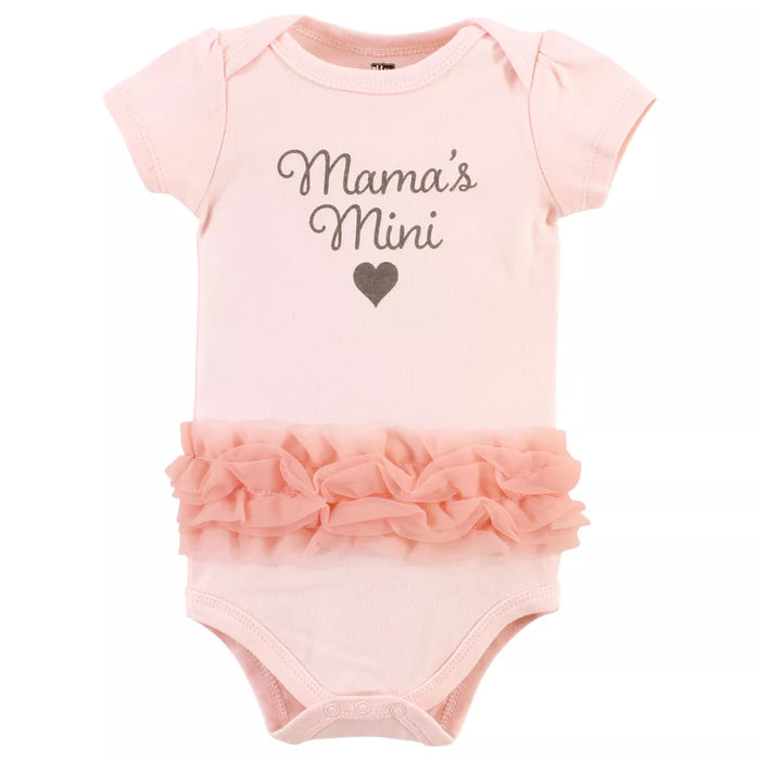 Hudson Baby Cotton Bodysuits, Mamas Mini Tutu 3 Pack