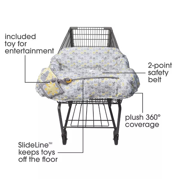 Boppy Shopping Cart & Restaurant High Chair Cover, Sunshine